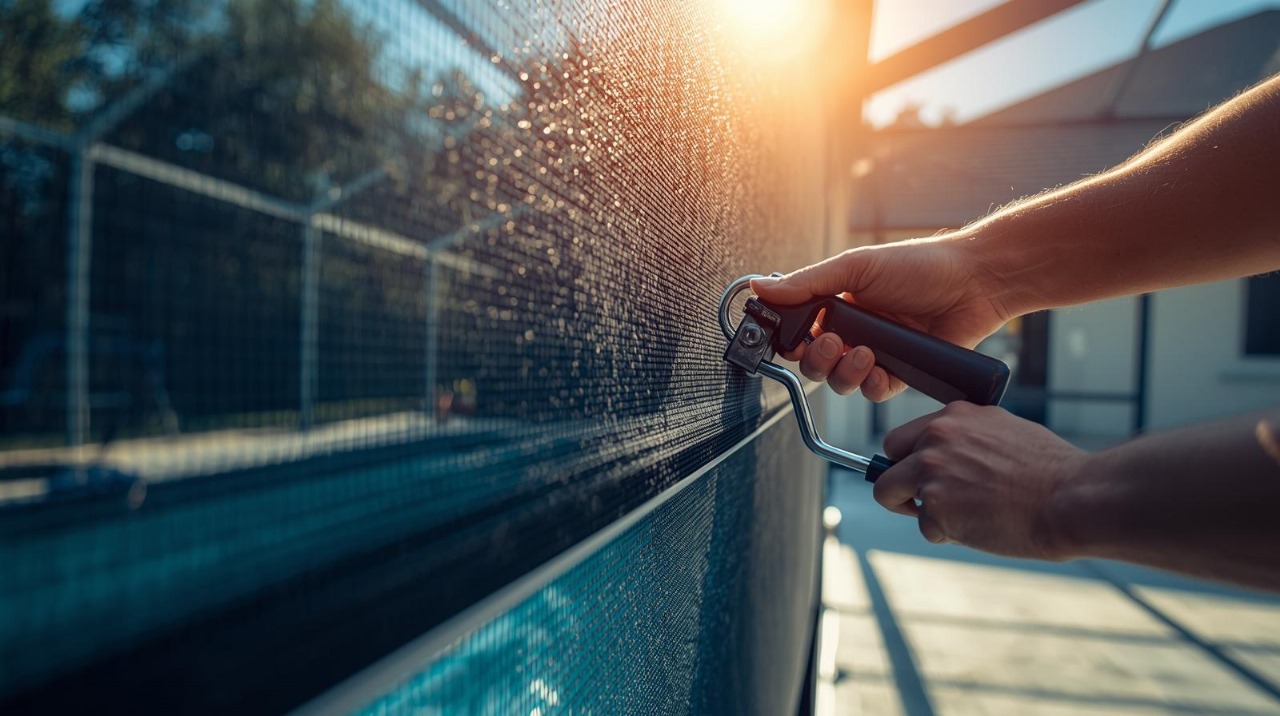 Screen Restoration Tampa FL backyard screen