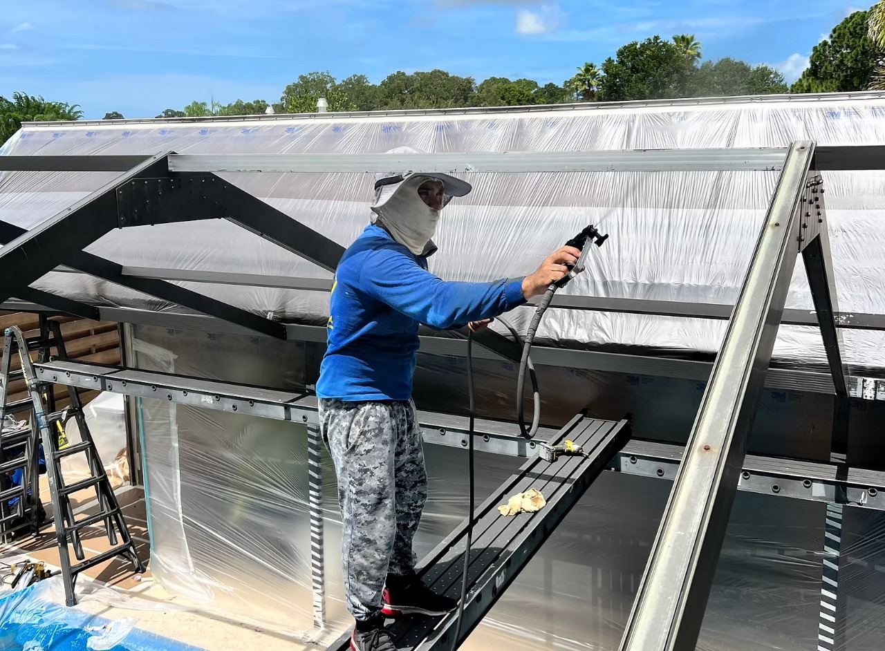 Cage Paint St. Pete FL enclosure repair